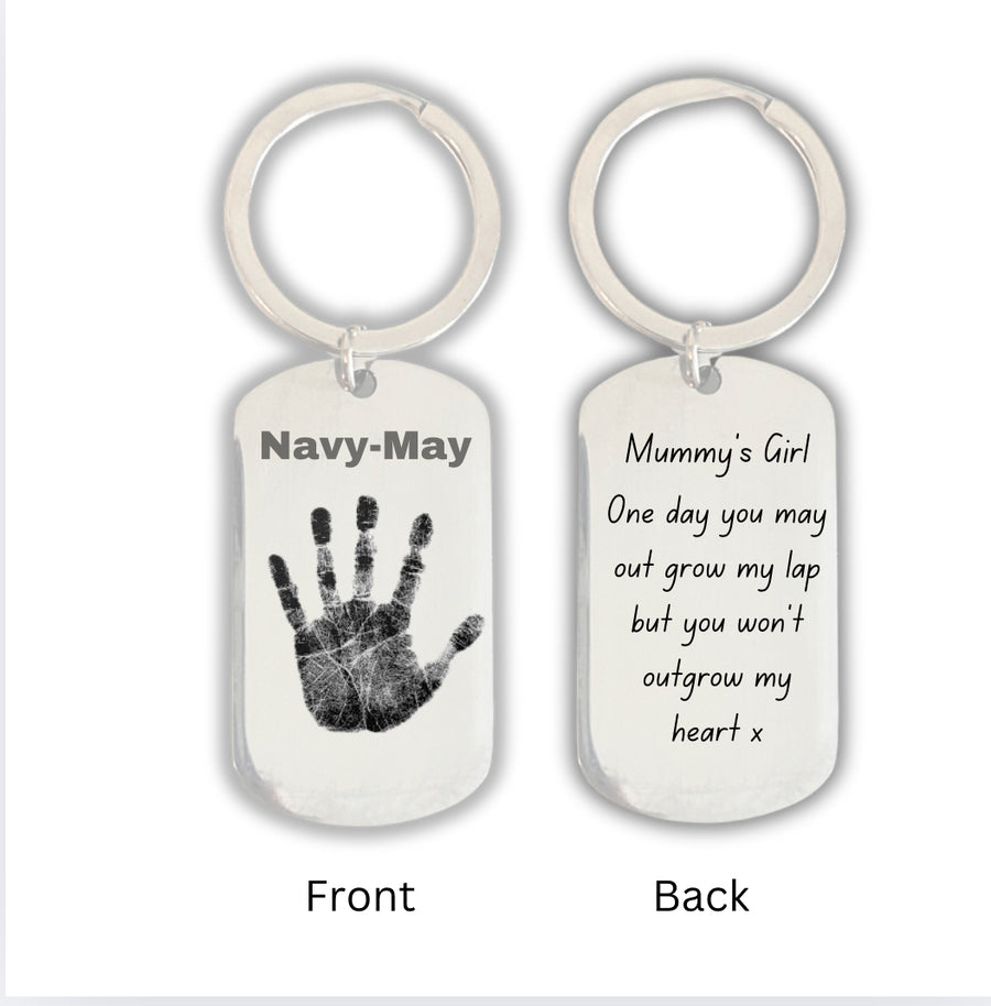 Custom Hand & Footprint Keyring