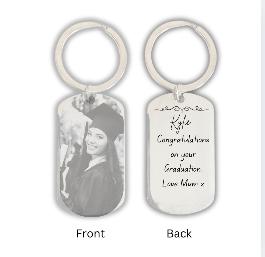 Personalised "Congratulations on Your Graduation" Keyring