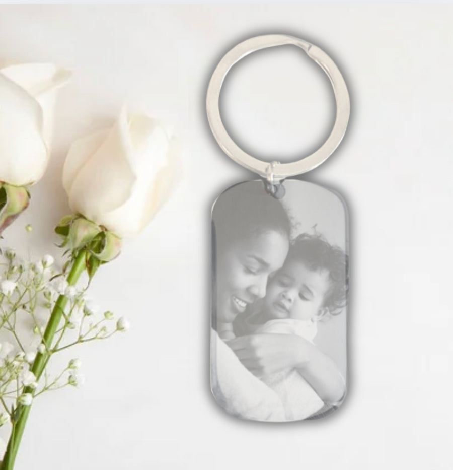 Custom Keychain with Quote "The Date You Became My Daddy" Calendar