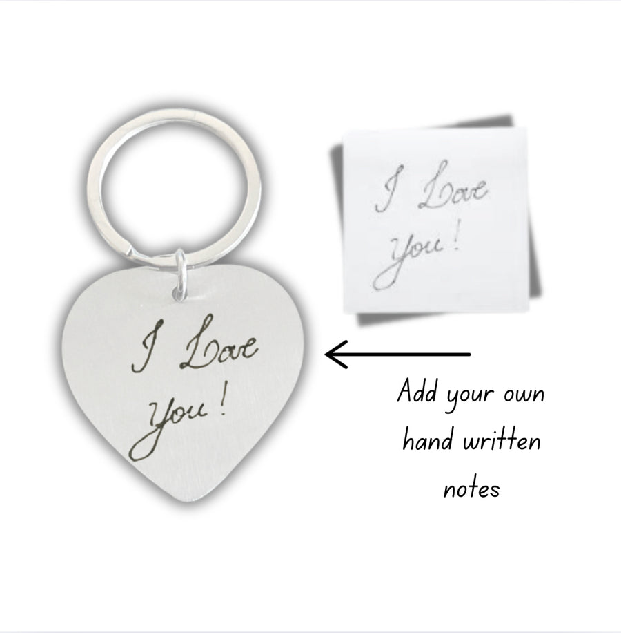 Personalised Keyring with Drawing engraved