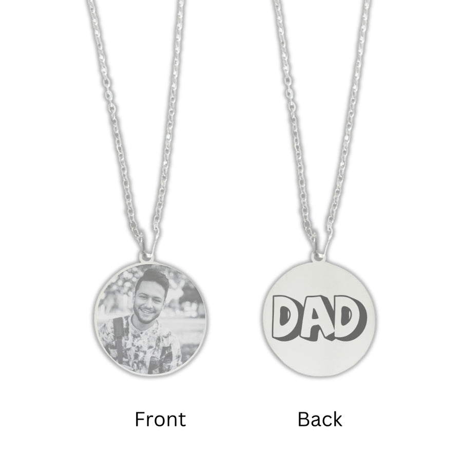 Personalised Photo Engraved Necklace