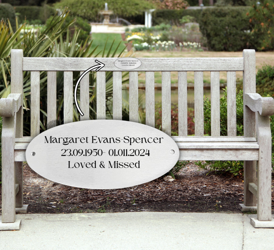 Memorial Bench Plaque