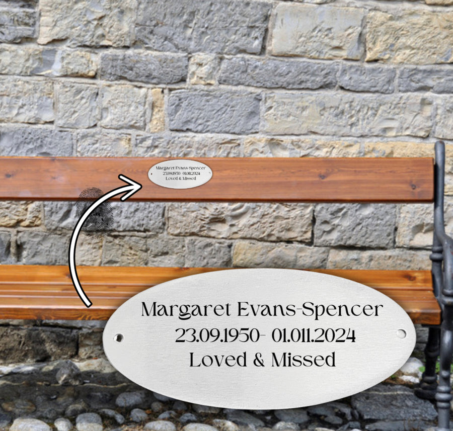 Memorial Bench Plaque