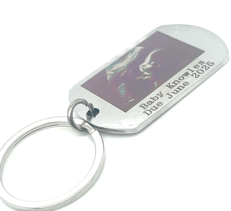 Personalised Baby Scan Keyring