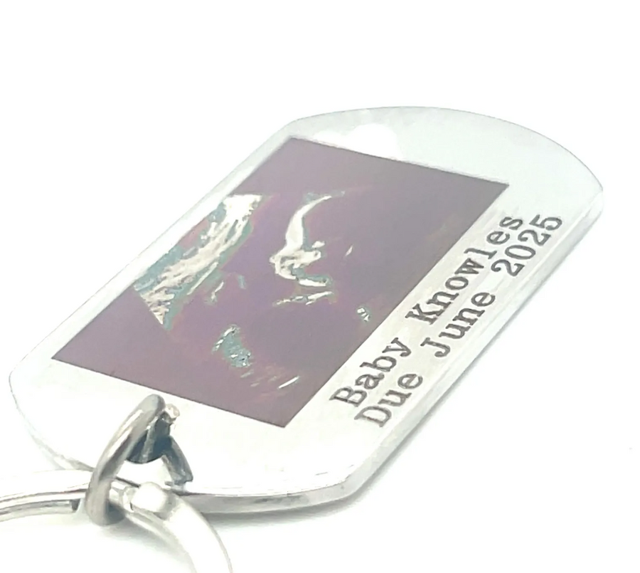 Personalised Baby Scan Keyring