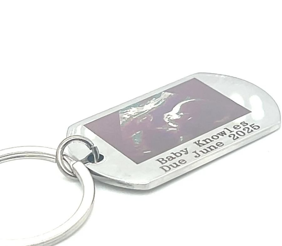 Personalised Baby Scan Keyring