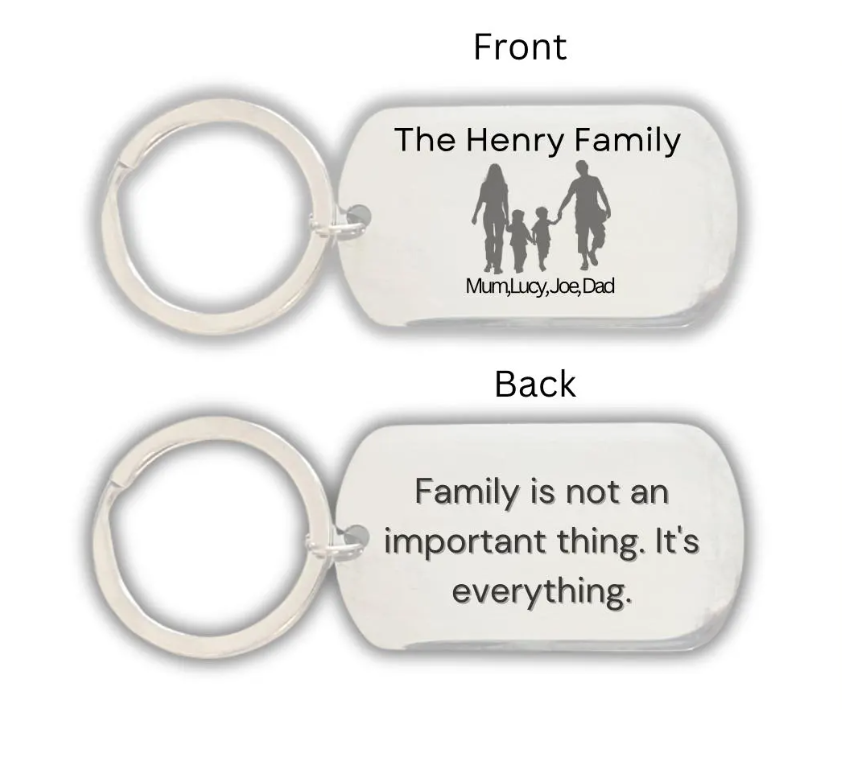 Family Portrait Keyring