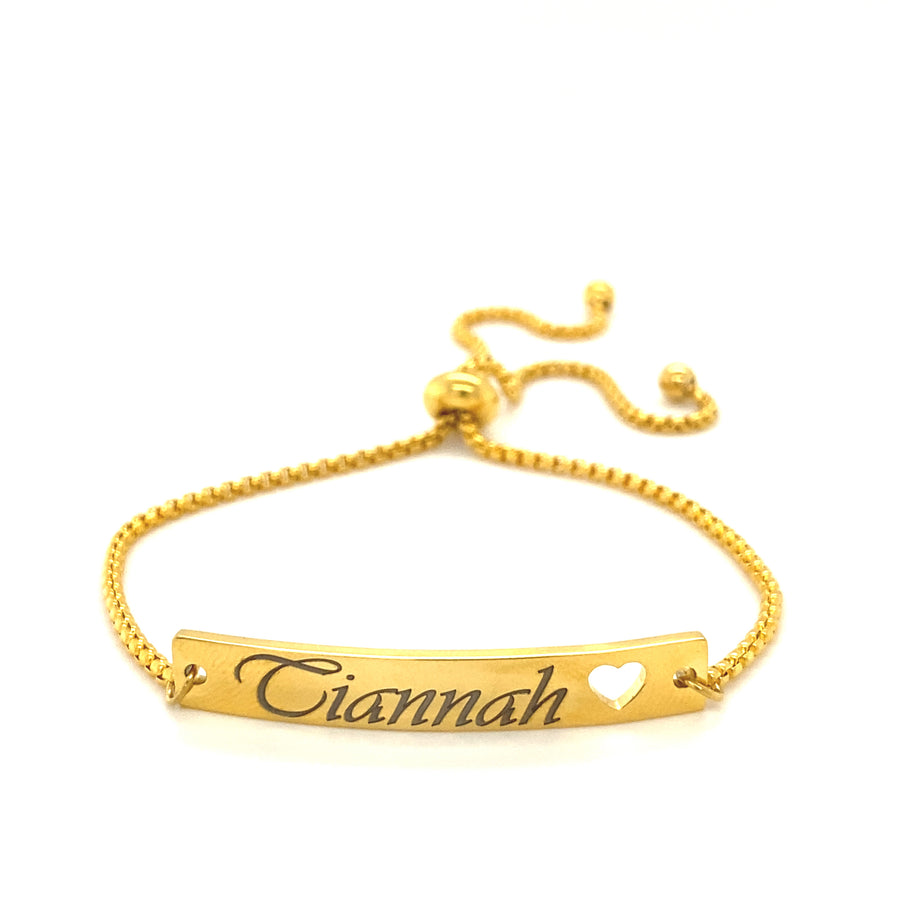 Name Slider Bracelet