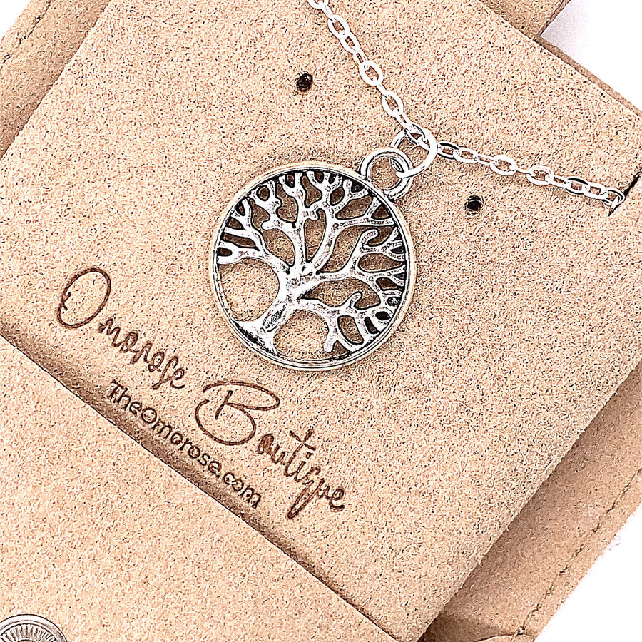 Silver or Gold Tree of Life Necklaces, Nature necklace, branch necklace, leaf necklace, spiritual necklace, pretty womens fashion accessory