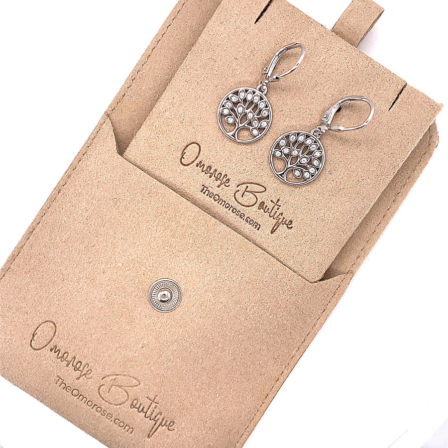 Tree Of Life Lever Back Earrings