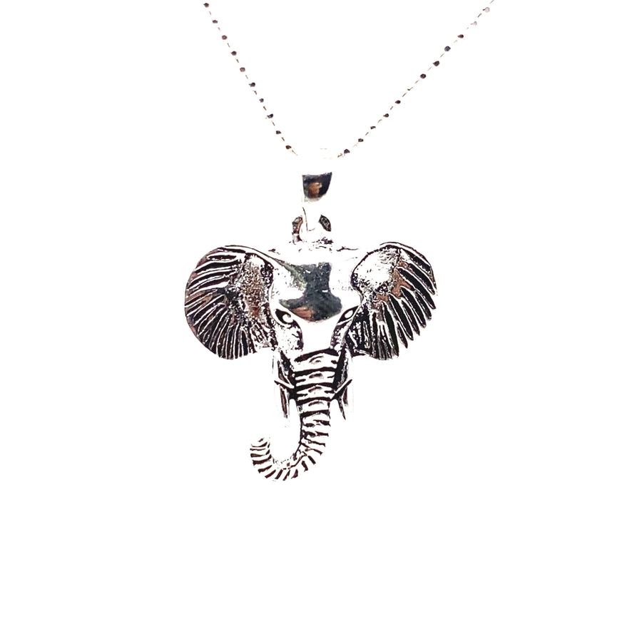 Silver Elephant Necklace