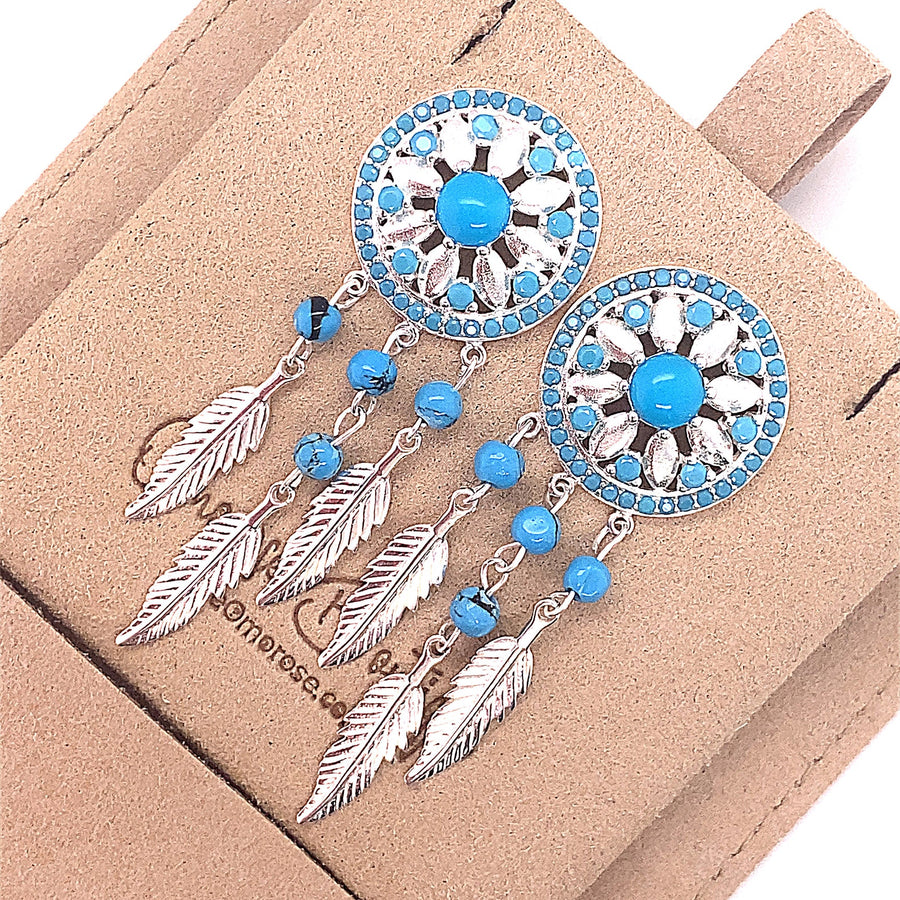 Dream Catcher Push-Back Earrings