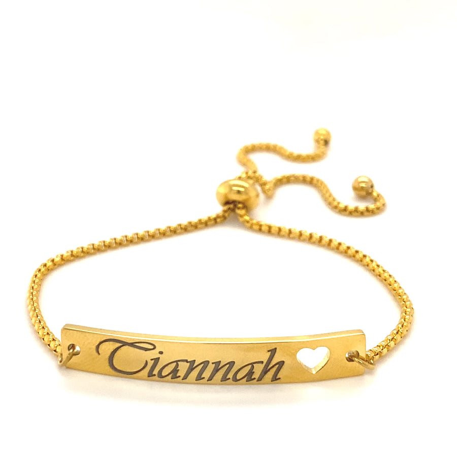 Name Slider Bracelet