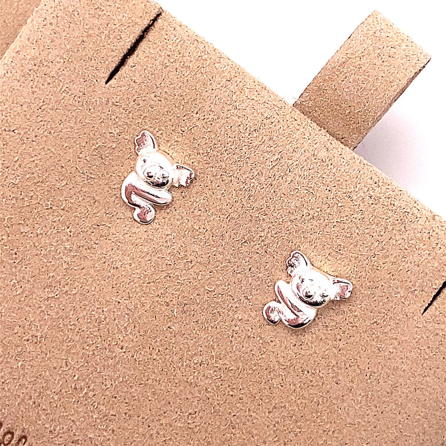 Koala Stud Push Back Earrings