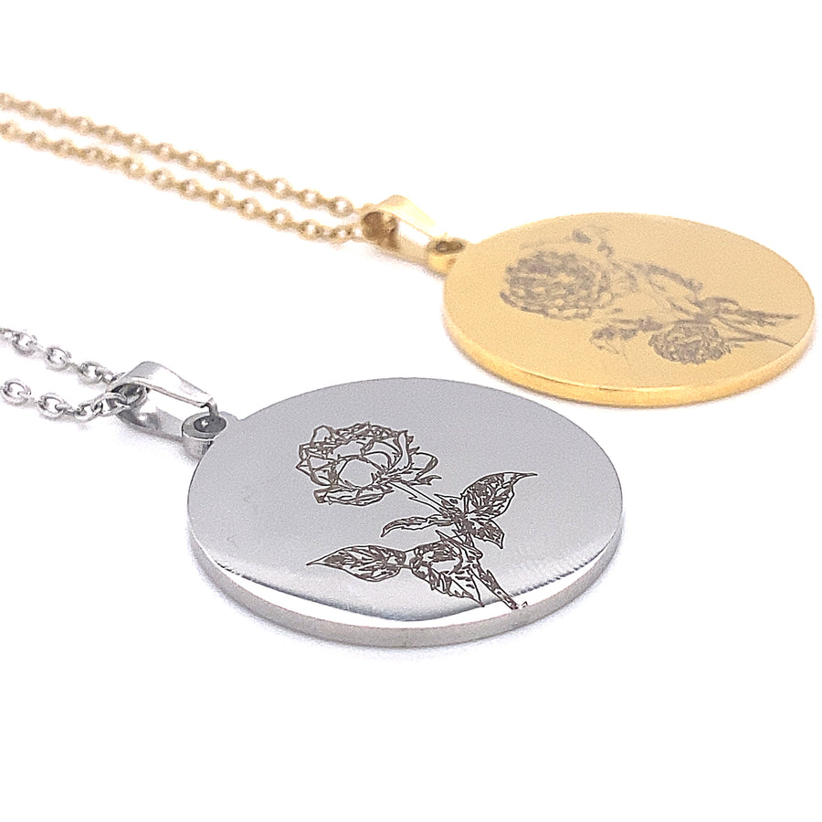 Birth Month Flower Necklace