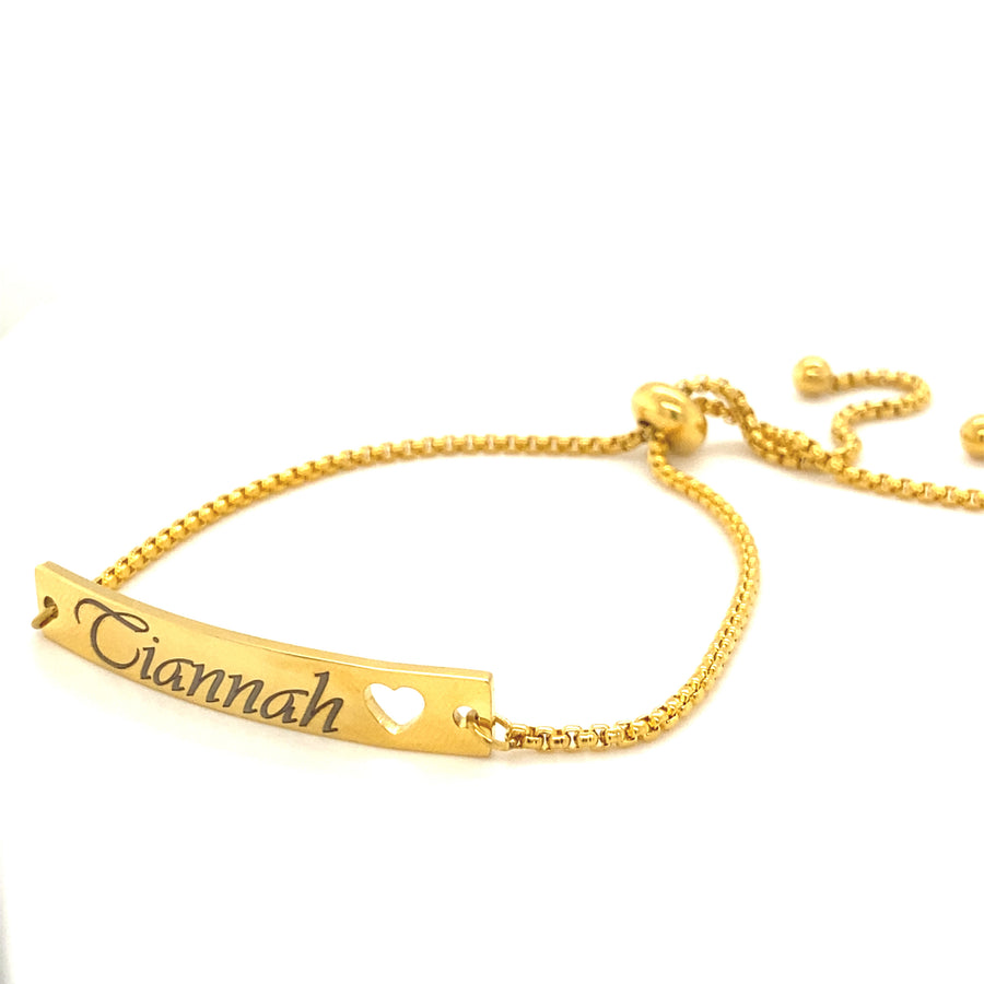 Name Slider Bracelet