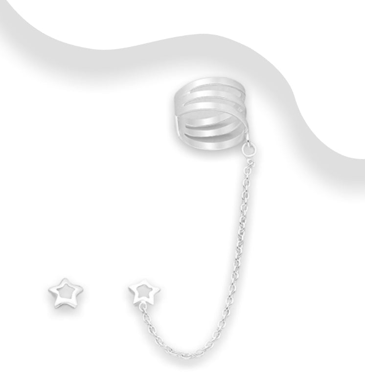 Fearless Star Earring & Cuff Set