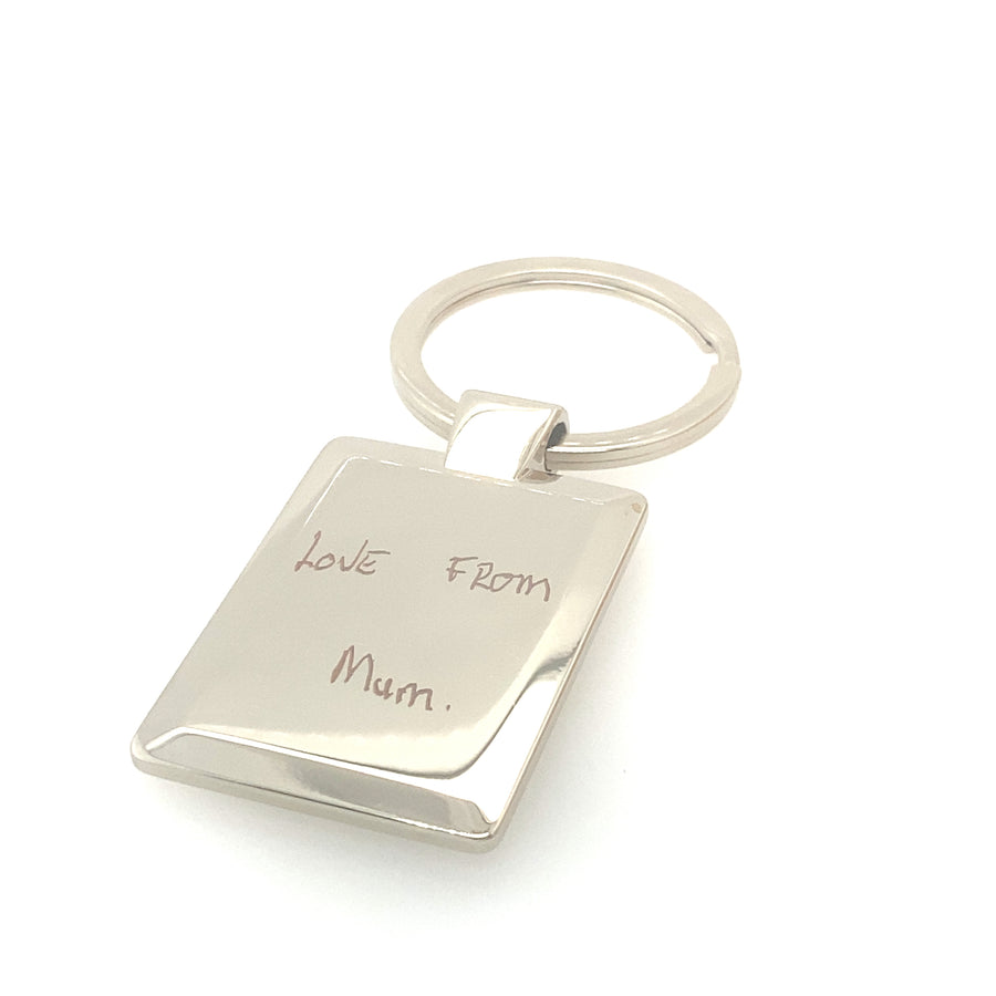 Engraved Handwriting Keyring