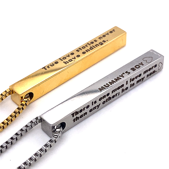 Custom Quote Bar Necklace