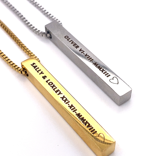 Custom Quote Bar Necklace