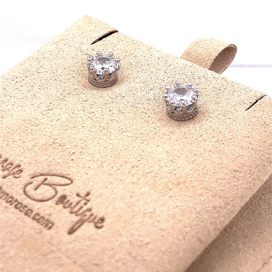 Anastasia Princess Crown Stud Earrings