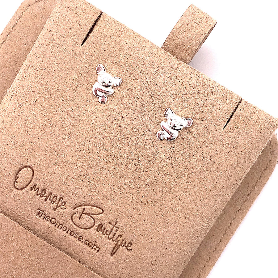 Koala Stud Push Back Earrings