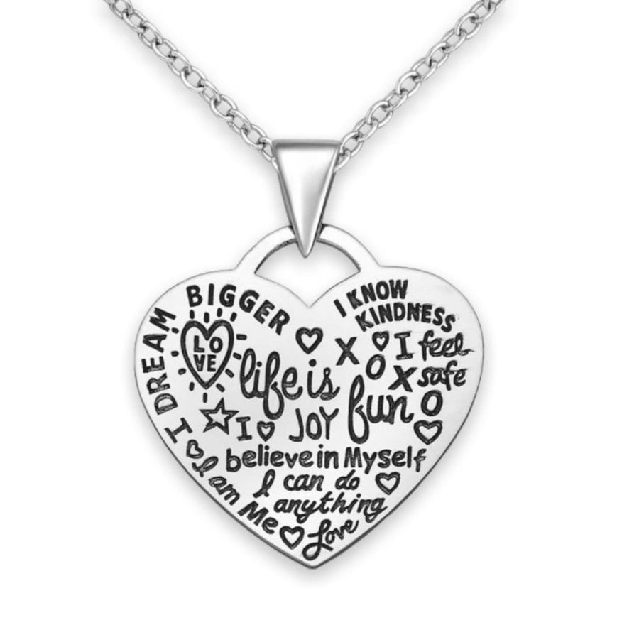 Positivity Heart Necklace