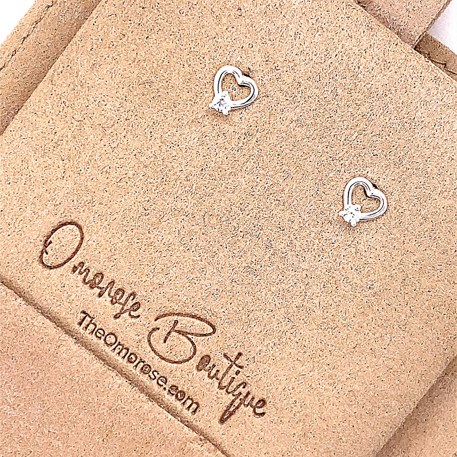 Mini Heart Stud Earrings