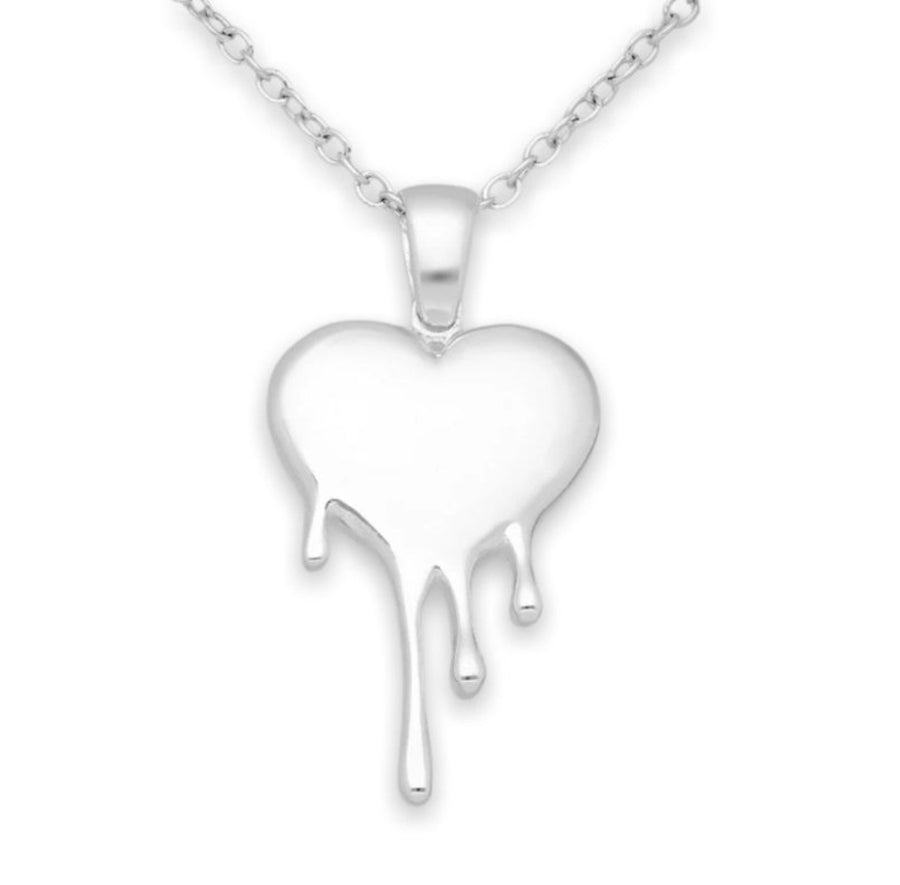 Melted Heart Necklace