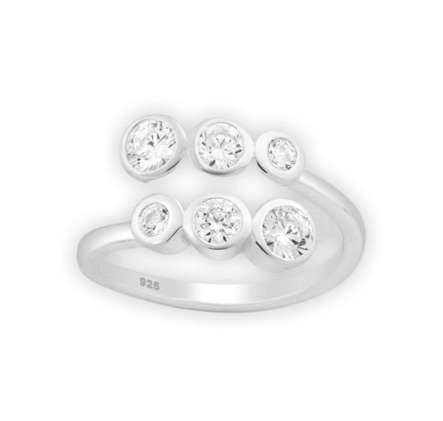 Loretta CZ Adjustable Ring