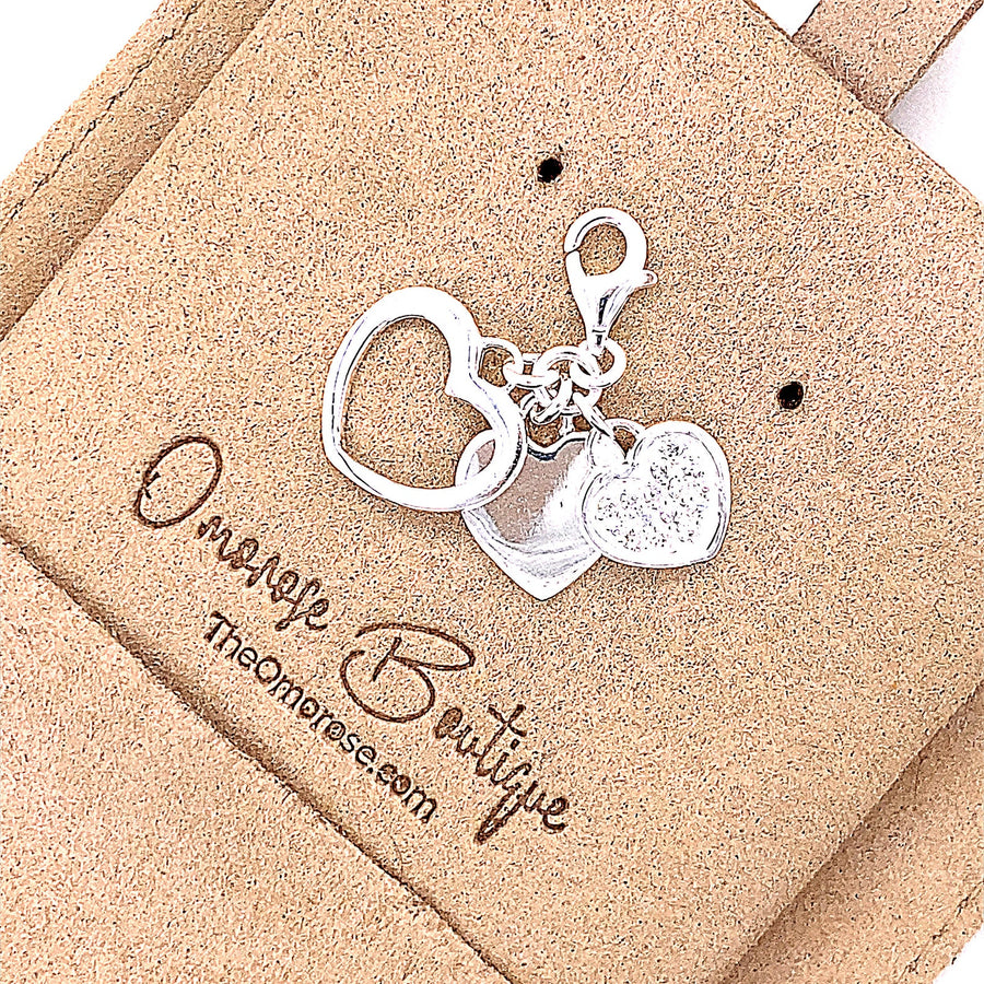 925 Sterling Silver Love Heart Charm