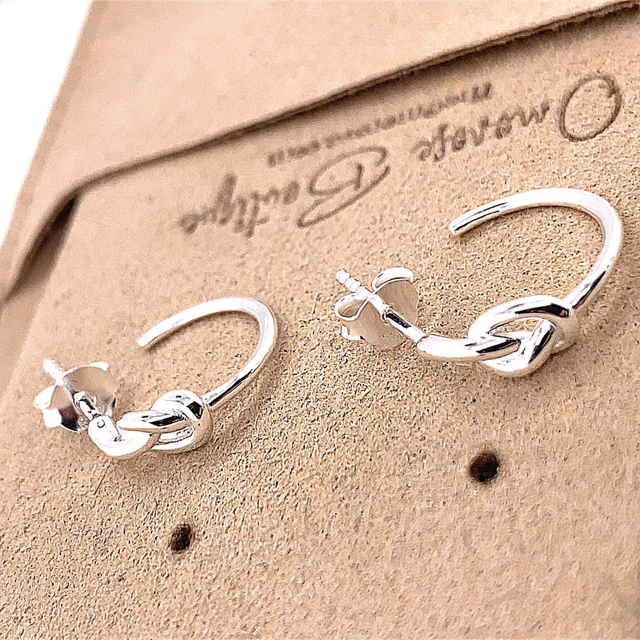 Knot Hoop Earrings