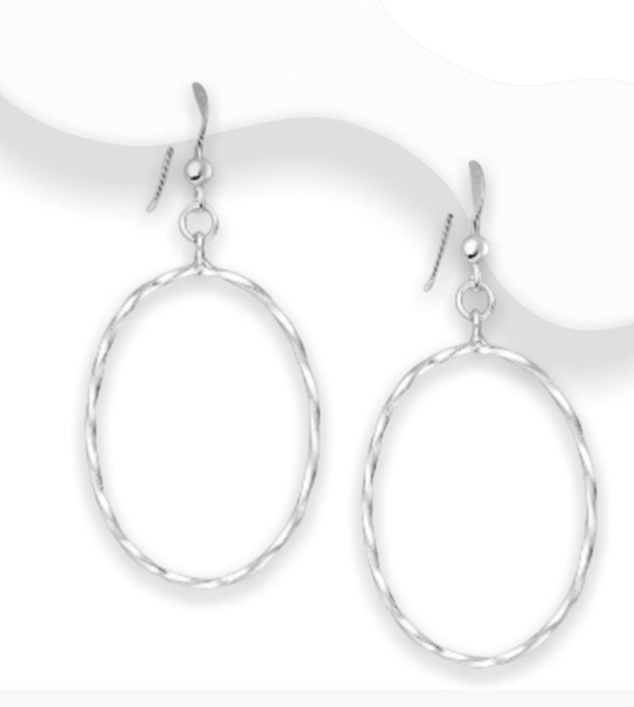 Selina Oval Hook Earrings