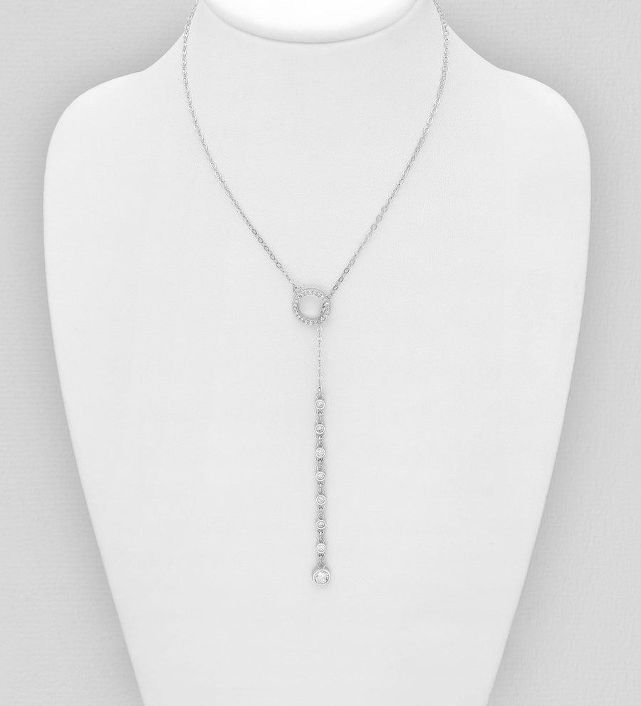 Briana Circle Drop Necklace