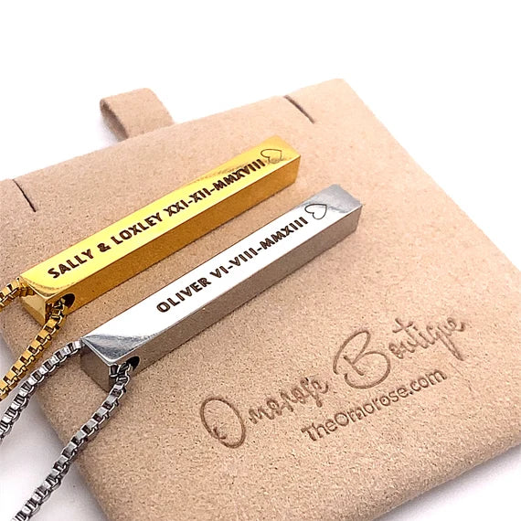 Custom Quote Bar Necklace