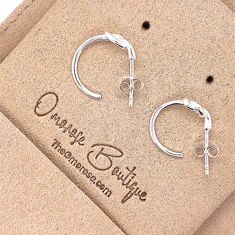 Knot Hoop Earrings