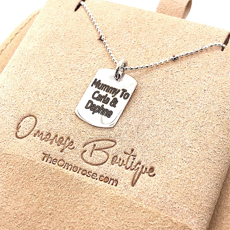 Custom Mini Tag Necklace