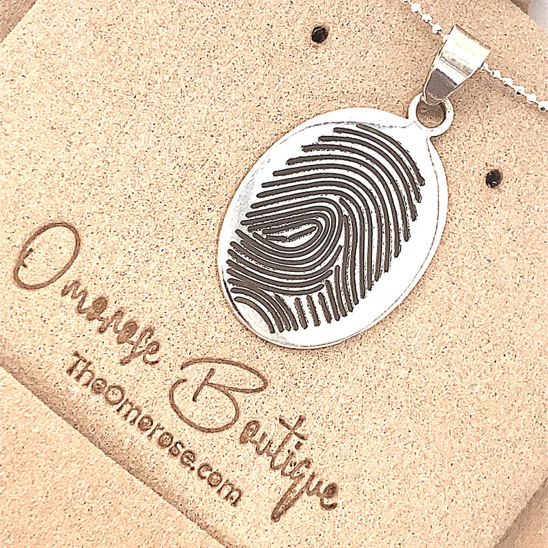 Memorial Fingerprint Jewelry | Necklace, Ring, Pendant Gold & Silver