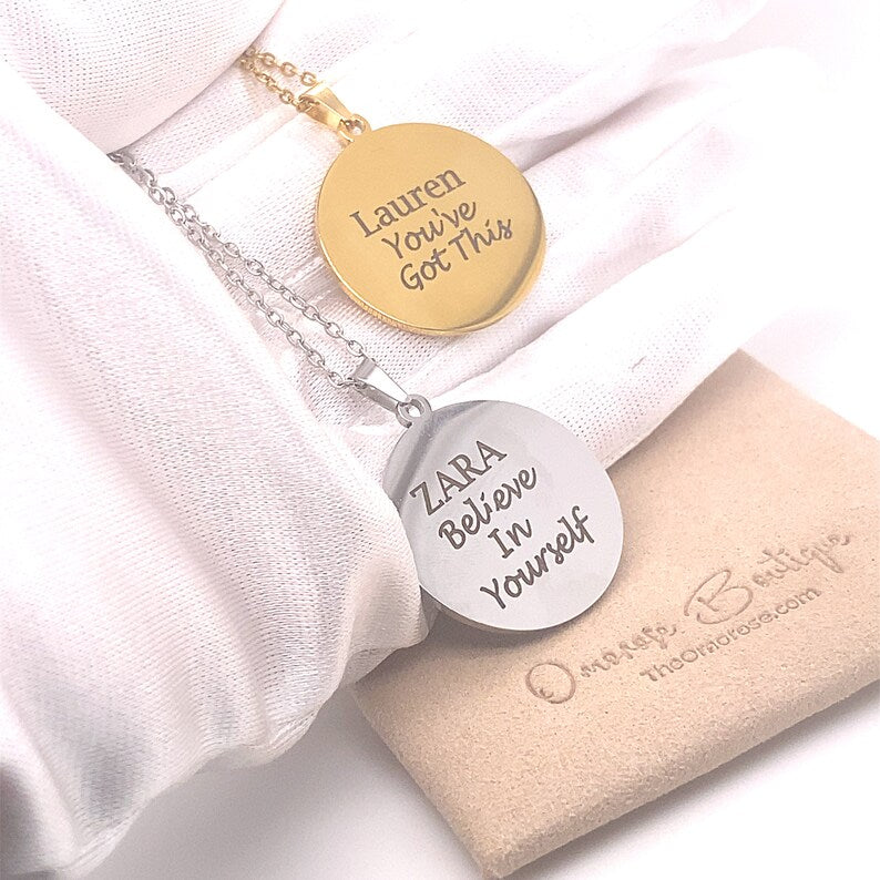 Custom Affirmations Necklace