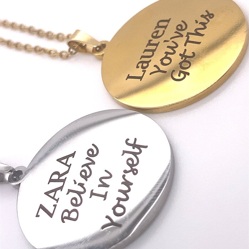 Custom Affirmations Necklace