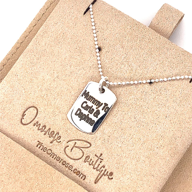 Custom Mini Tag Necklace