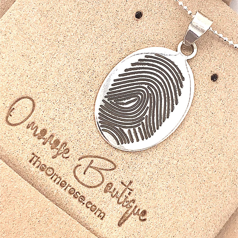 Custom Finger Print Necklace