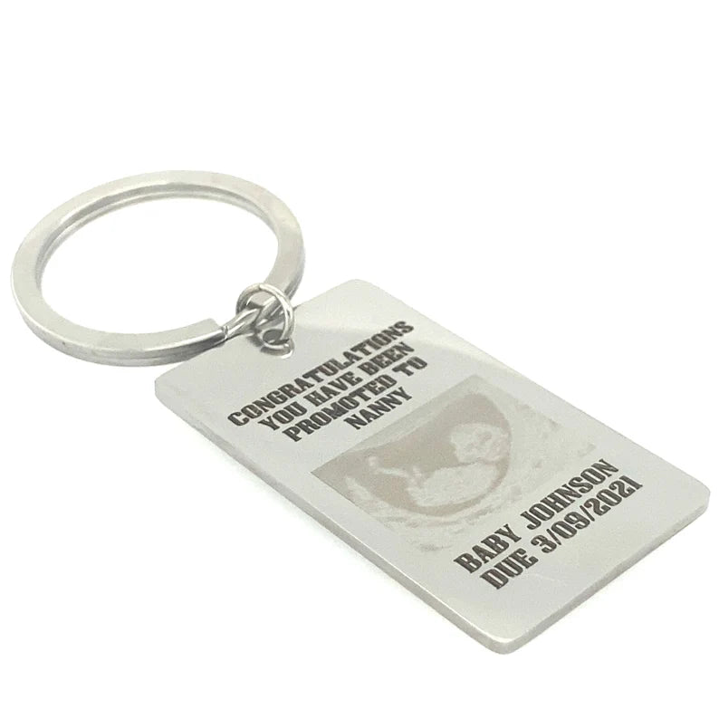 Personalised Baby Scan Keyring