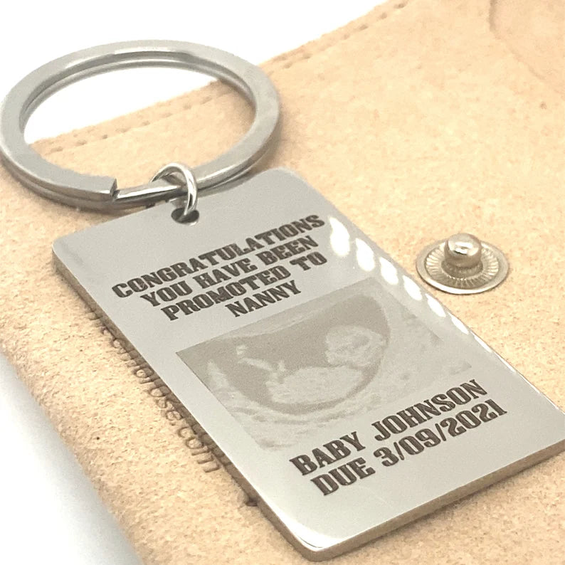 Personalised Baby Scan Keyring