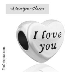 I Love You Heart Charm