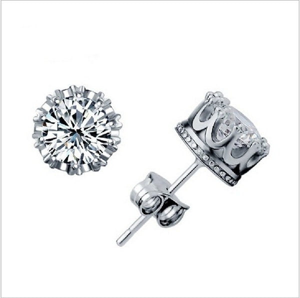 Anastasia Princess Crown Stud Earrings