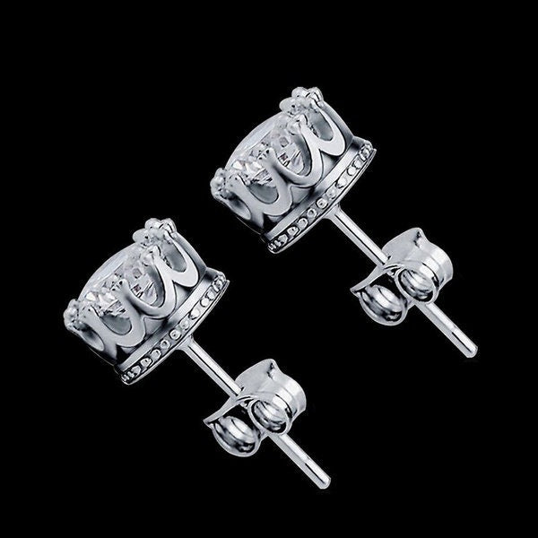 Anastasia Princess Crown Stud Earrings