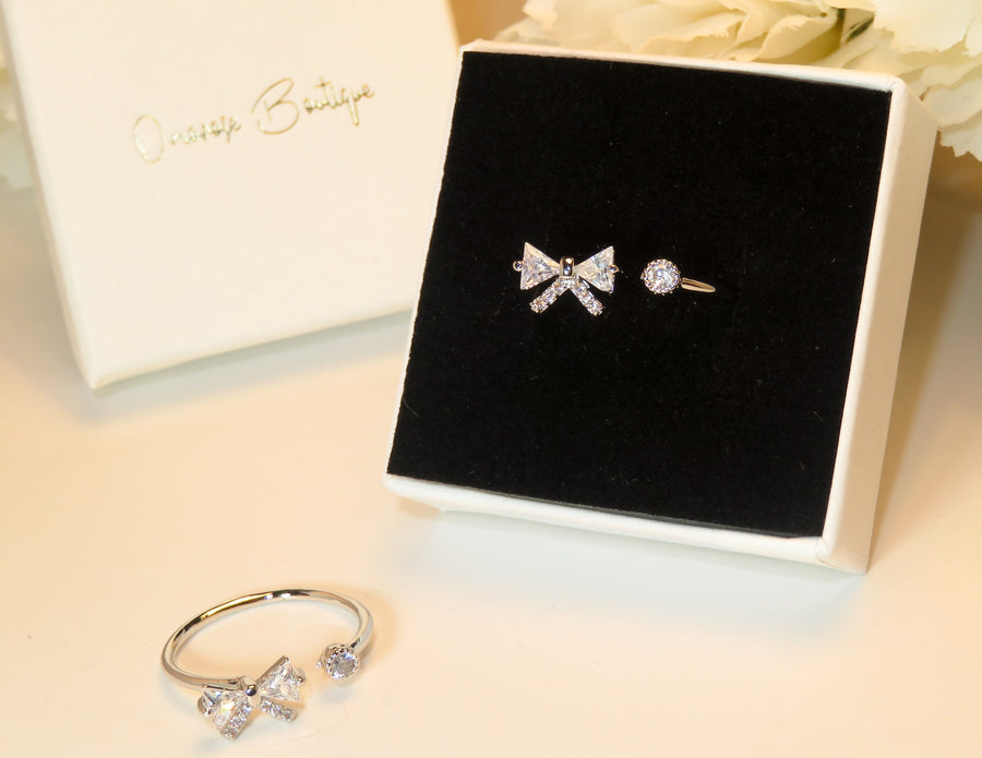 Amiah Bow and Crystal Ring