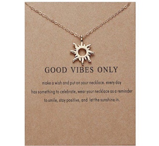 Good vibes Only Sunshine Necklace & Gift Card