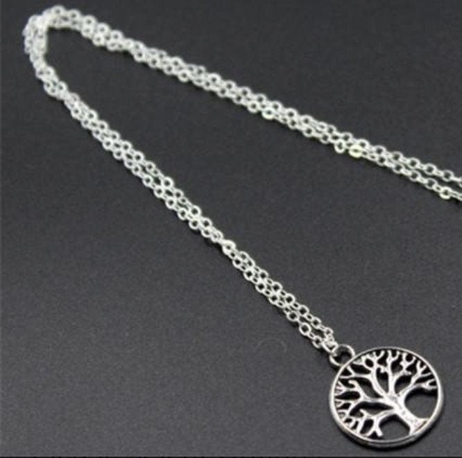 Silver or Gold Tree of Life Necklaces, Nature necklace, branch necklace, leaf necklace, spiritual necklace, pretty womens fashion accessory